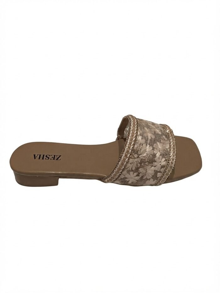 Nude Floral Mesh
